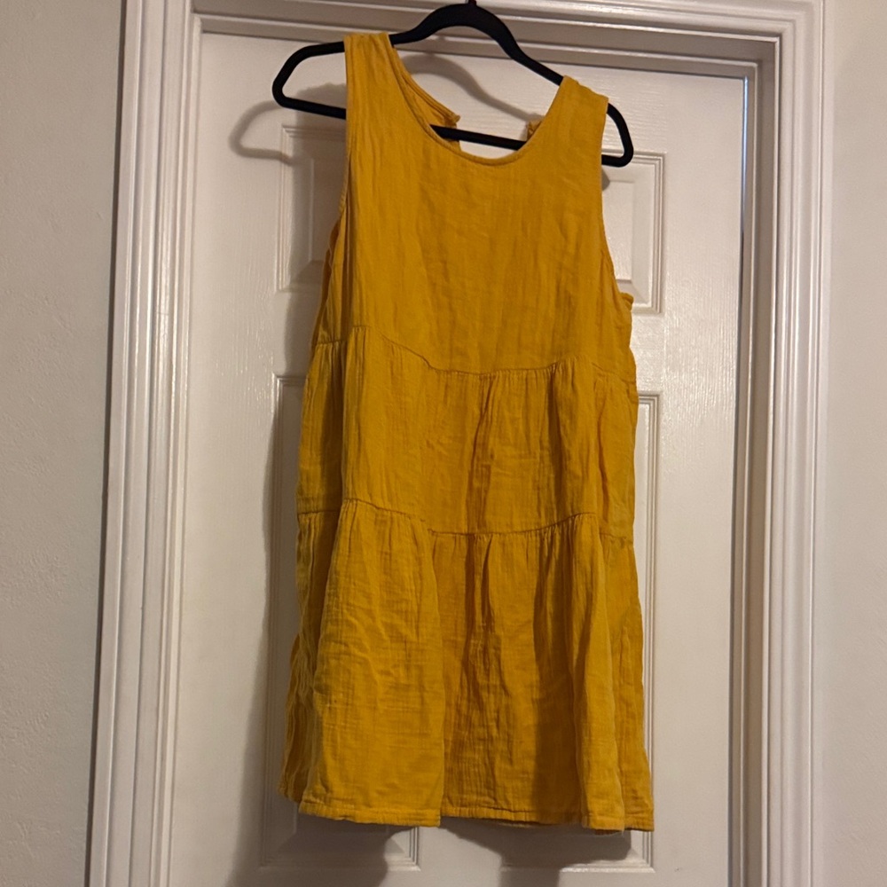 Universal Thread Mustard Sleeveless Mini Dress